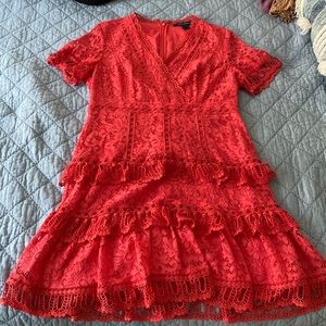 French connection all over lace dress